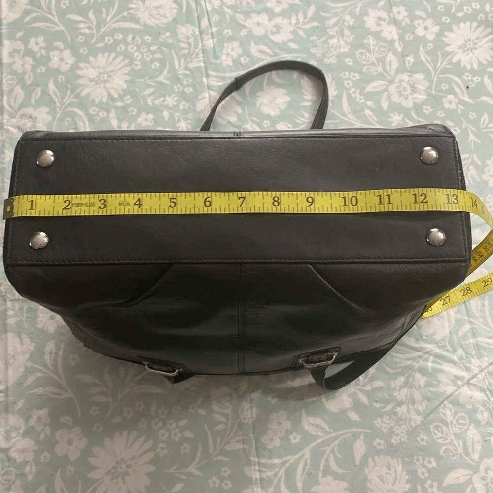 COACH Taylor Leather Alexis Carryall Shoulder Bag Purse in Black F25205